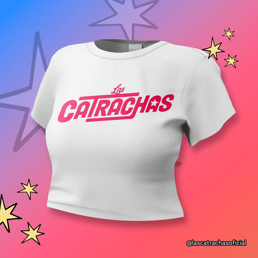 Las Catrachas Crop Top - Blanca