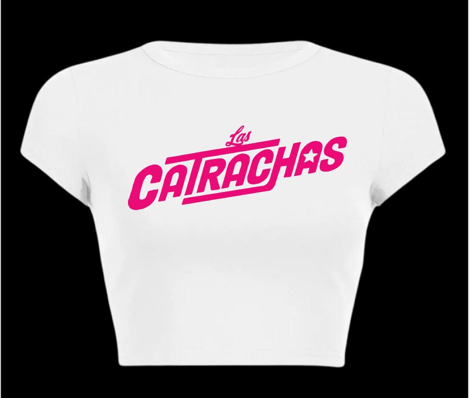 Las Catrachas Crop Top - Blanca image 0