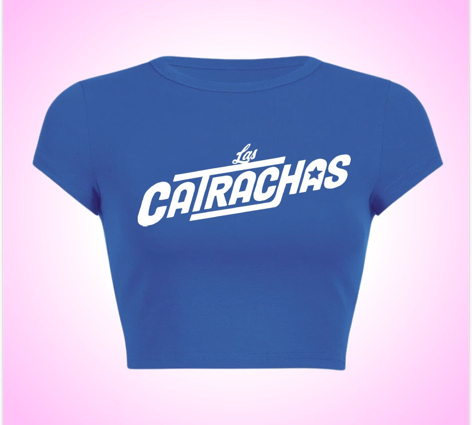 Las Catrachas Crop Top - Azul image 0